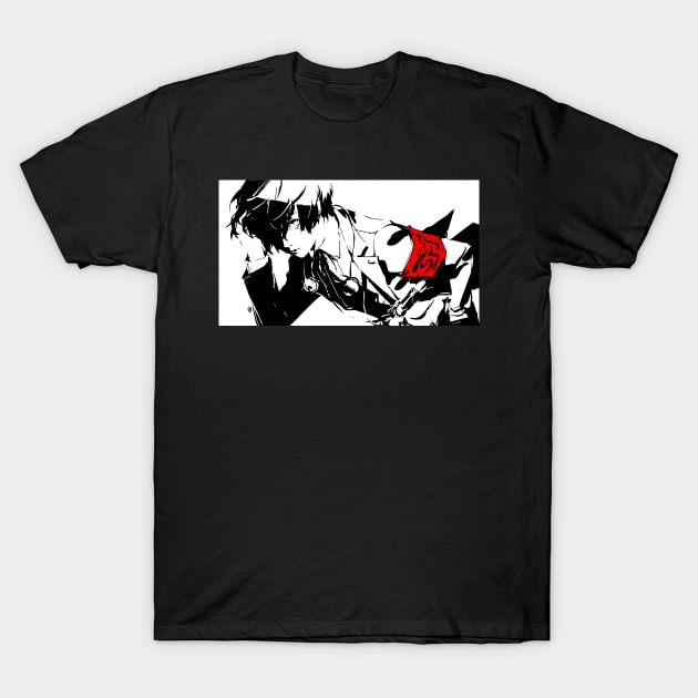 P3R Protagonist Concept Art T-Shirt by BUSTLES MOTORCYCLE